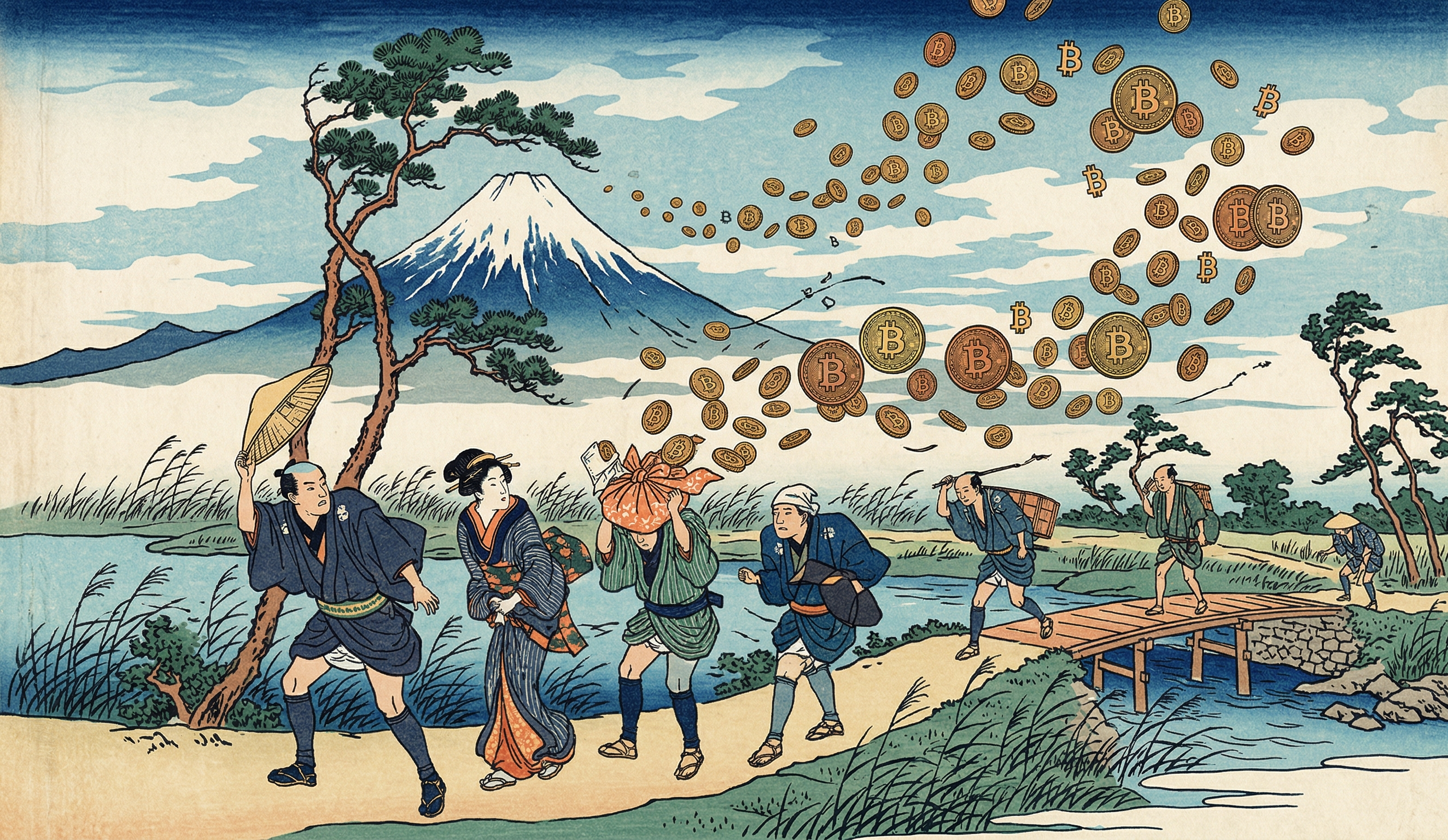 浮世絵 × ビットコインの旅